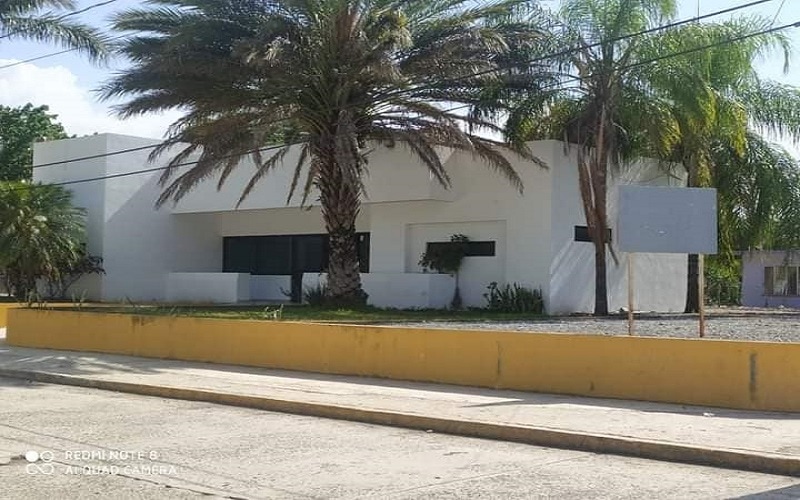 Rehabilitan la casa del adulto Mayo del alumbrado publico.